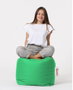 Atelier Del Sofa Square Pouf - Green